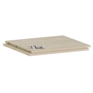 Lot de 2 étagères pour caisson SPACEO Evo'm chêne effet chêne L.56.8 x  P.52 cm