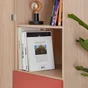 Lot de 2 étagères pour caisson SPACEO Evo'm chêne effet chêne L.56.8 x  P.52 cm