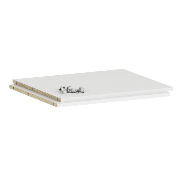 Lot de 2 étagères pour armoire SPACEO Evo'm Niche L.56.8 x P.49.6 cm