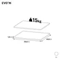 Lot de 2 étagères pour armoire SPACEO Evo'm Niche L.56.8 x P.49.6 cm