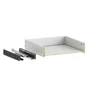 tiroir evo'm h.12,8 x l.40 x p.38 cm blanc spaceo