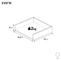 tiroir evo'm h.12,8 x l.40 x p.38 cm blanc spaceo