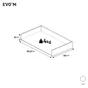 Tiroir pour caisson SPACEO Evo'm blanc H.8 x l.55.2 x P32 cm