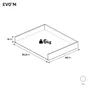 Structure de tiroir pour caisson SPACEO Evo'm blanc H.8 x  l.55.2 x  P48 cm