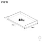 tiroir evo'm h.12,8 x l.80 x p.54 cm blanc spaceo