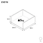 Structure de tiroir pour caisson SPACEO Evo'm blanc H.15 x  l.33.4 x  P32 cm