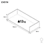 Structure de tiroir pour caisson SPACEO Evo'm blanc H.15 x l.73.4 x P32 cm