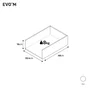 Structure de tiroir pour caisson SPACEO Evo'm blanc H.15 x l.33.4 x P48 cm