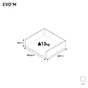 Structure de tiroir pour caisson SPACEO Evo'm blanc H.15 x  l.53.4 x  P48 cm