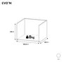 tiroir evo'm h.38,4 x l.40 x p.38 cm blanc spaceo
