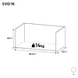 Tiroir pour caisson SPACEO Evo'm blanc H.25 x l.55.2 x P32 cm