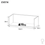 Tiroir pour caisson SPACEO Evo'm blanc H.25 x l.75.2 x P32 cm