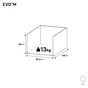 tiroir evo'm h.38,4 x l.40 x p.54 cm blanc spaceo