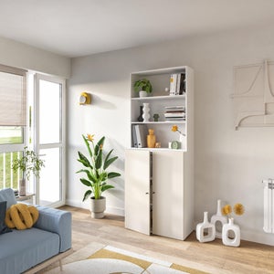 Etagere pour caisson SPACEO Evo'm blanc L.76.8 x P.26 cm