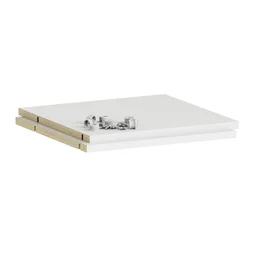 Lot de 2 Etagère pour caisson SPACEO Evo'm blanc L.36.8 x P.36 cm