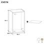 Caisson + 1 tablette SPACEO Evo'm Blanc H.64 X L.40 P.28cm