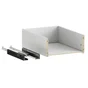 tiroir evo'm h.25,6 x l.40 x p.50 cm blanc spaceo