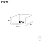 tiroir evo'm h.25,6 x l.40 x p.50 cm blanc spaceo