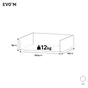 Tiroir pour caisson spécifique niche SPACEO Evo'm Blanc H.15 x l.53.4 x P45 cm