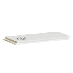 Lot de 2 étagères pour caisson SPACEO Evo'm blanc L.76.8 x P.36 cm