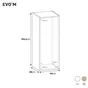 Caisson SPACEO Evo'm H.102,4 X L.40 X P.38 cm effet chêne
