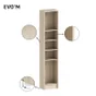 Caisson + 4 tablettes SPACEO Evo'm effet Chene H.204,8 L.40 P.28 cm