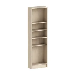 Caisson + 4 tablettes SPACEO Evo'm effet Chene H.204,8 L.60 P.28 cm