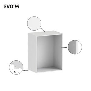 caisson evo'm h.102,4 x l.80 x p.54 cm blanc spaceo