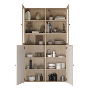 Caisson SPACEO Evo'm effet chêne H.204,8 L.60 x P.38 cm
