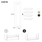 Caisson + 4 tablettes SPACEO Evo'm Blanc H.204,8 L.40 P.28 cm