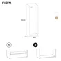 Caisson SPACEO Evo'm H.230,4 X L.60 X P.54 cm effet chêne