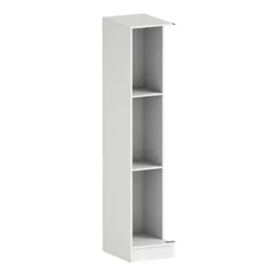 Caisson d'angle + 2 tablettes SPACEO Evo'm H.204,8 X L.40 X P.54 cm blanc