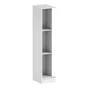 Caisson d'angle + 2 tablettes SPACEO Evo'm H.204,8 X L.40 X P.54 cm blanc