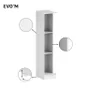 Caisson d'angle + 2 tablettes SPACEO Evo'm H.204,8 X L.40 X P.54 cm blanc