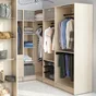 Caisson d'angle + 2 tablettes SPACEO Evo'm H.204,8 X L.40 X P.54 cm  effet chêne