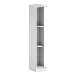 Caisson d'angle + 2 tablettes SPACEO Evo'm H.230,4 X L.40 X P.54 cm blanc