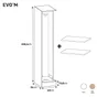 Caisson d'angle + 2 tablettes SPACEO Evo'm H.230,4 X L.40 X P.54 cm blanc