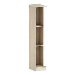 Caisson d'angle + 2 tablettes SPACEO Evo'm H.230,4 X L.40 X P.54 cm effet chêne