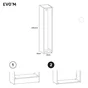 Caisson spécifique niche SPACEO Evo'm Blanc H.230,4 X L.40 X P.50 cm