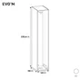Caisson spécifique niche SPACEO Evo'm Blanc H.230,4 X L.40 X P.50 cm