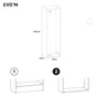 Caisson spécifique niche SPACEO Evo'm Blanc H.230,4 X L.60 X P.50 cm