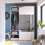 porte coulissante evo'm riga h.230,4 x l.80 blanc spaceo