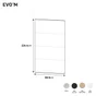 porte coulissante evo'm riga h.230,4 x l.80 effet chene spaceo