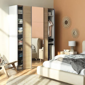 Porte coulissante SPACEO Evo'm miroir H.230,4 X L.60 cm