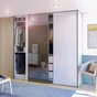 Porte coulissante SPACEO Evo'm miroir H.230,4 X L.80 cm