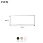 facade interieur tiroir evo'm h.22,5 x l.80 cm noir spaceo