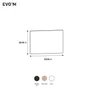 facade interieur tiroir evo'm h.22,5 x l.40 cm noir spaceo