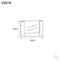 facade interieur tiroir evo'm h.22,5 x l.40 cm verre spaceo