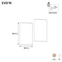 porte battantes evo'm riga h.64 x l.30 cm effet chene lot de 2 spaceo