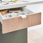 facade exterieur tiroir evo'm riga h.12,8 x l.40 cm effet chene spaceo